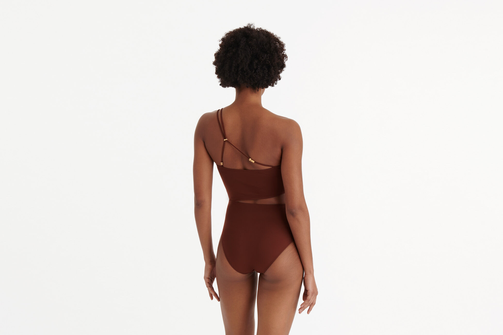 Ecume One-shoulder one-piece standard view �