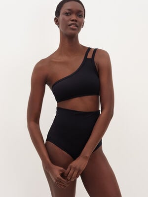 Connie One-shoulder crop top standard view 1 out of 3