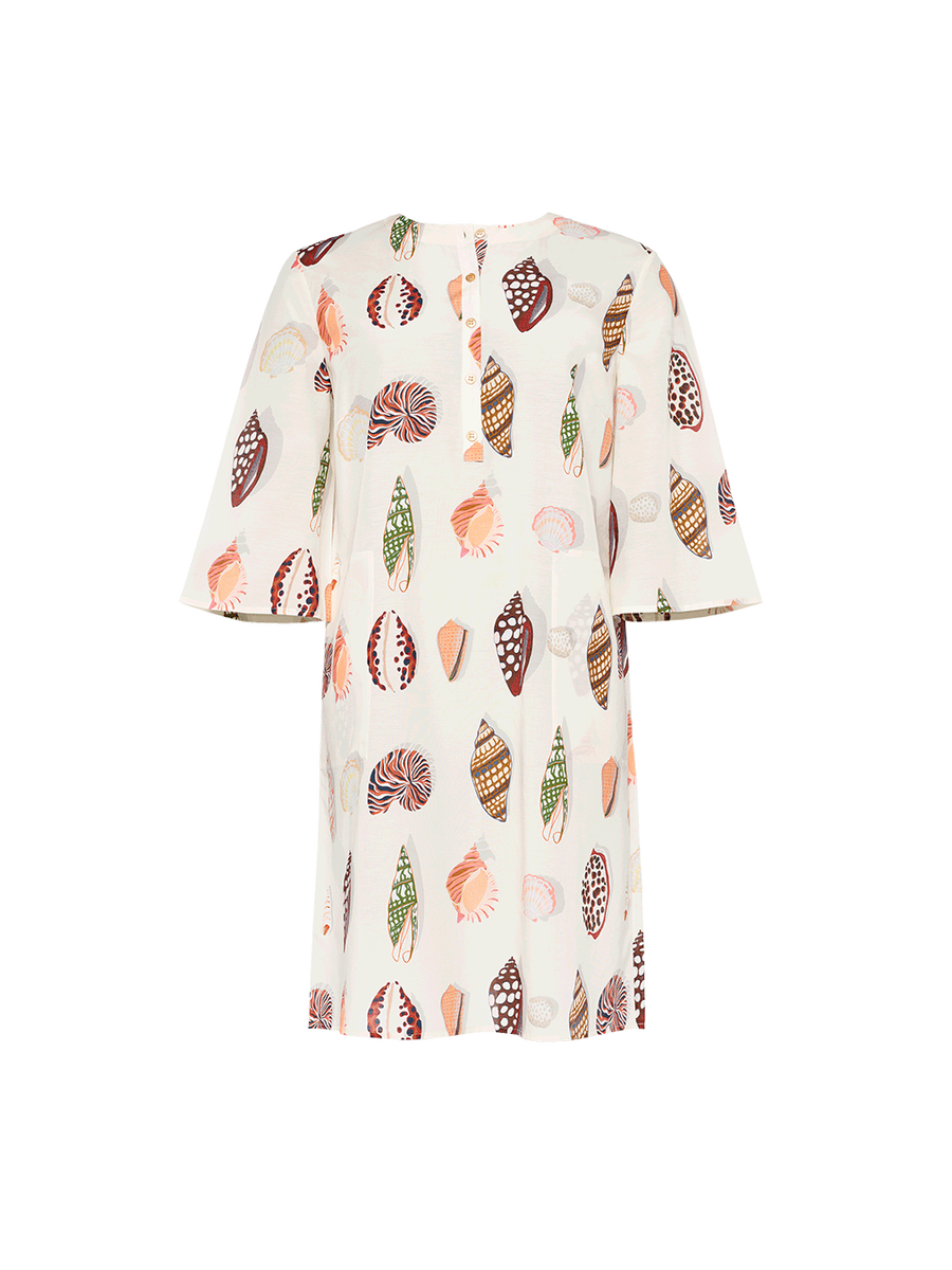 Cr&egrave;me Vestido corto Vista est&aacute;ndar 5 de 5