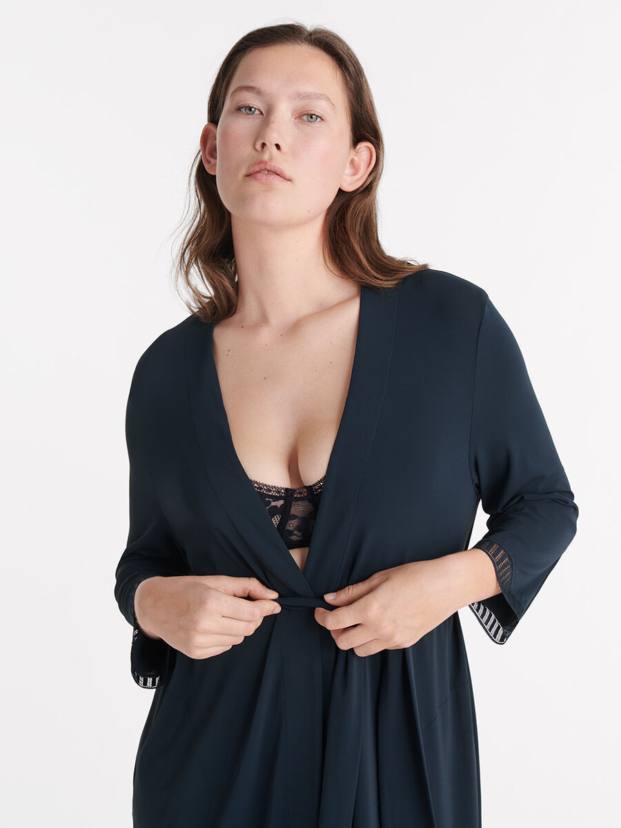 Violette graphique Long robe standard view �