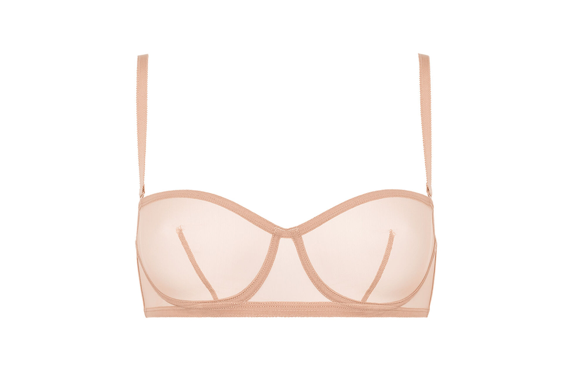 Indiscrete Reggiseno a fascia con rinforzi standard vista NaN