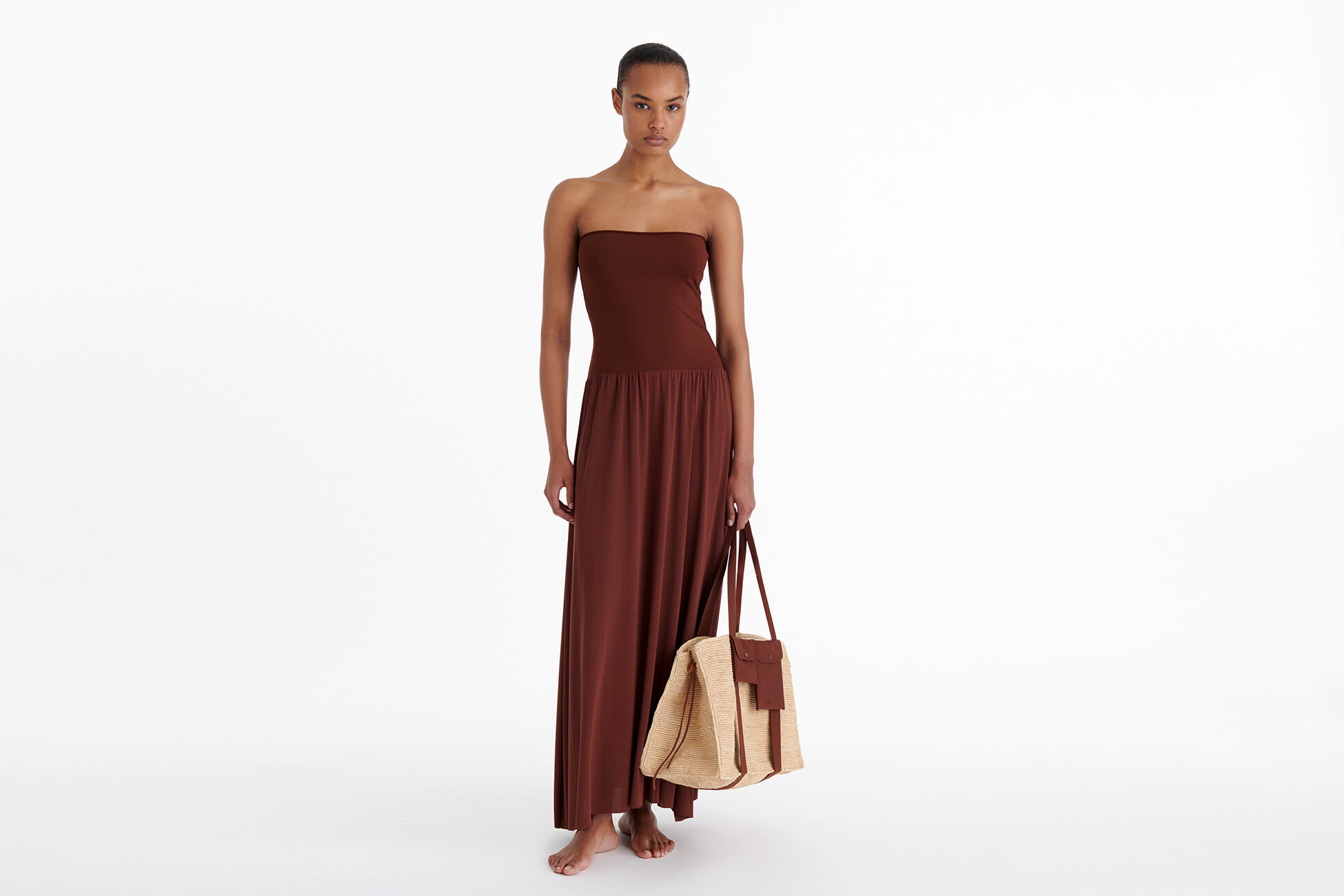 Oda Long bustier dress TORTUE | ERES
