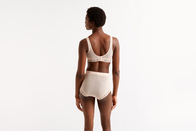 Chiffon Crop top bra standard view 3