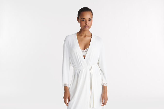 Violette graphique Long robe standard view 2 out of 3