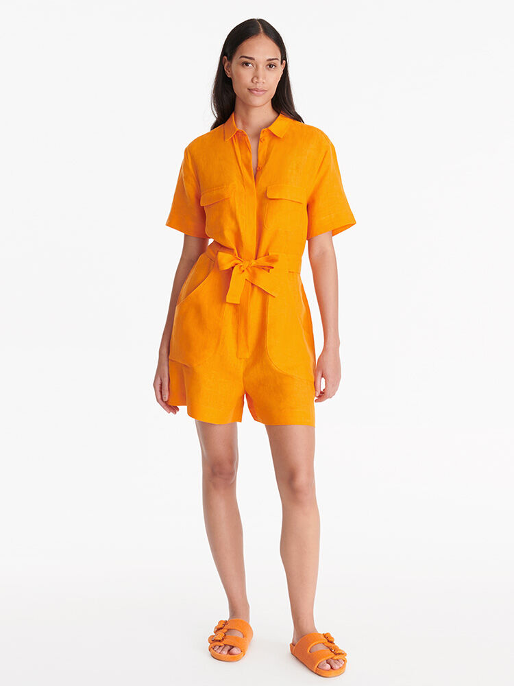 ワンピース水着 ERES SS25 'Aquarelle' one-piece swimsuit (011402 KUMQUAT) Aquarelle Tank one-piece Kumquat | ERES