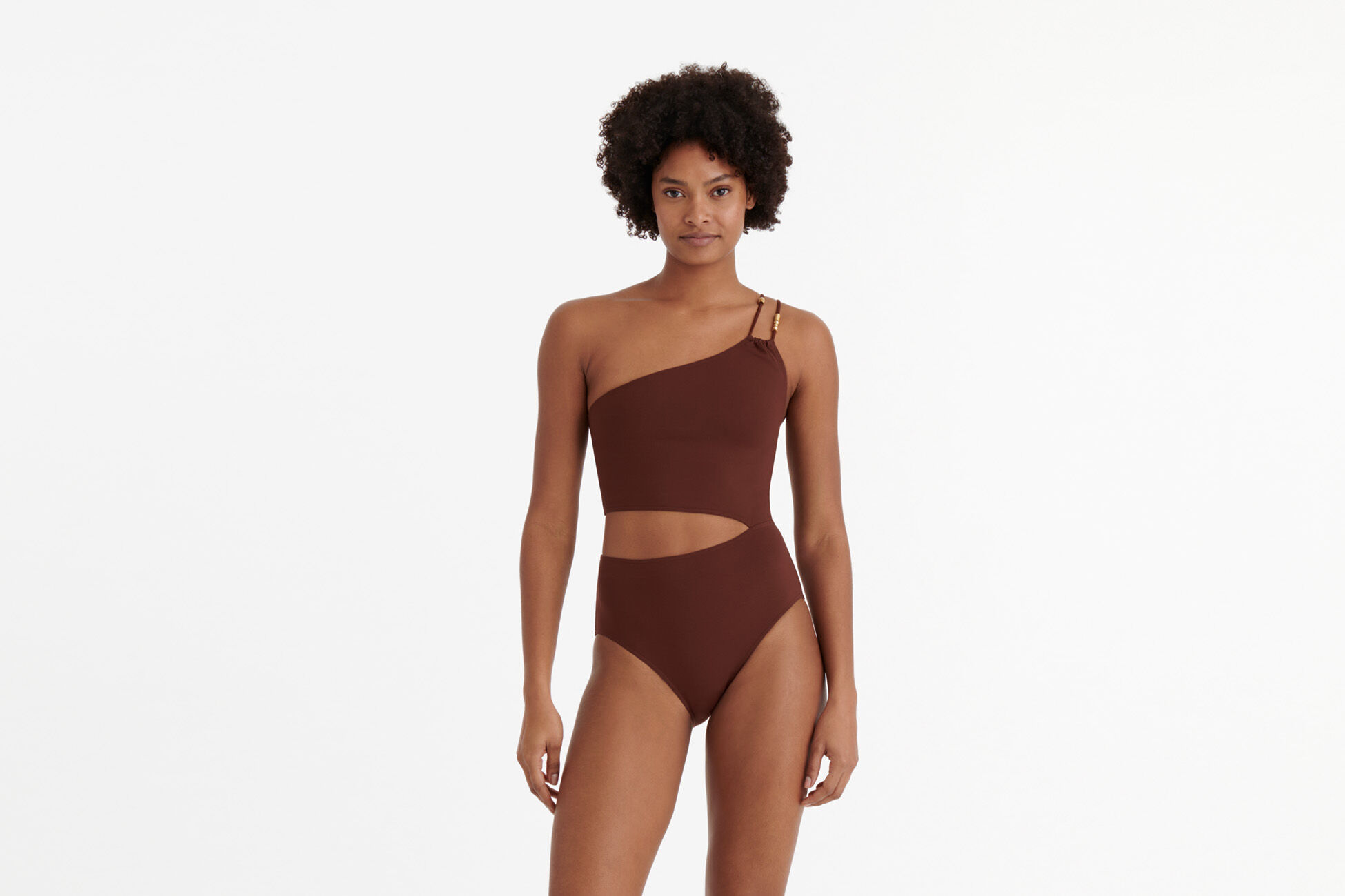Ecume One-shoulder one-piece standard view �
