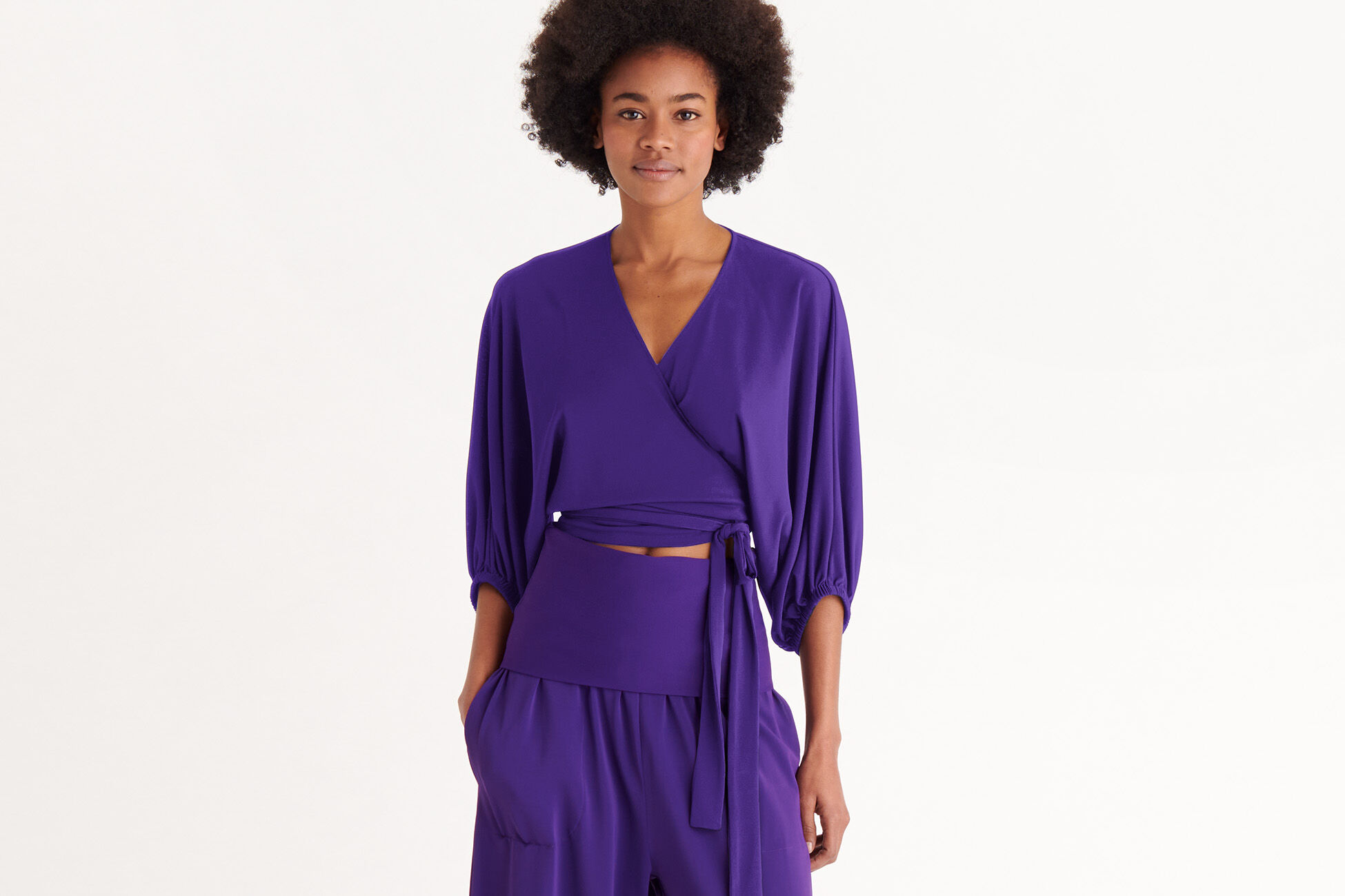 Nina Wrap-around top standard view NaN