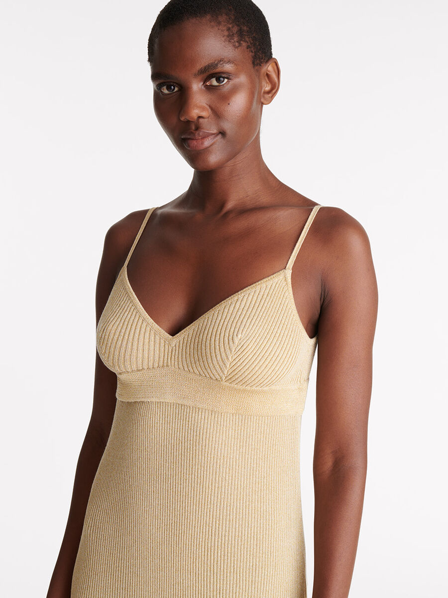 Gold Long dress standard view �