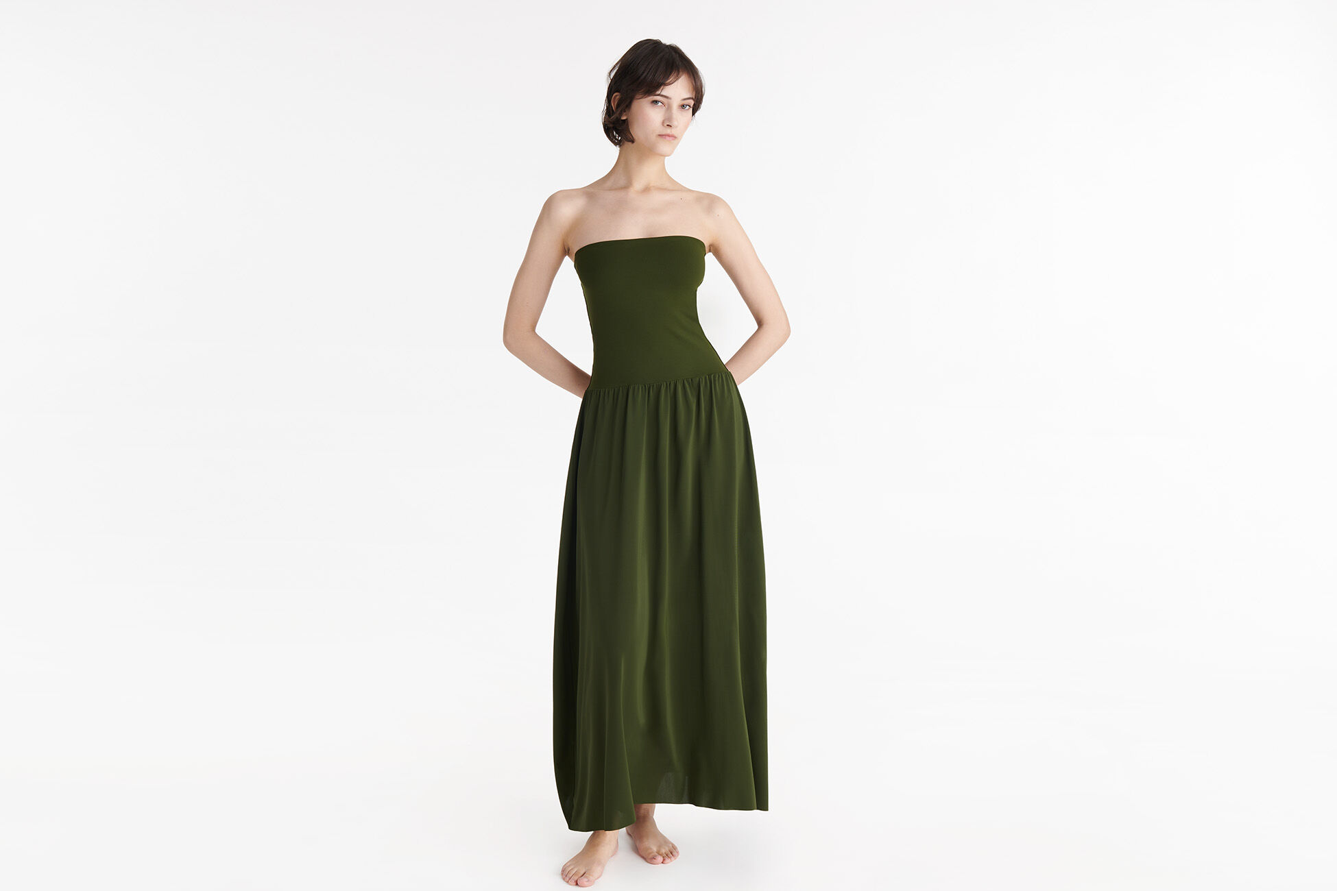 Oda Trägerloses langes Kleid Standardansicht NaN