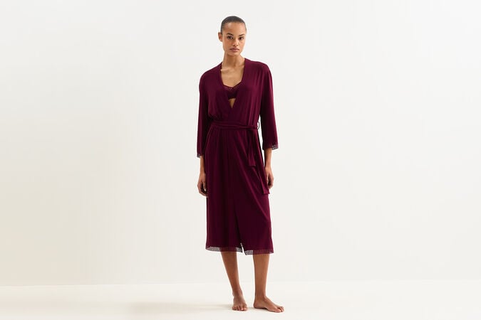 Violette graphique Long robe standard view 1