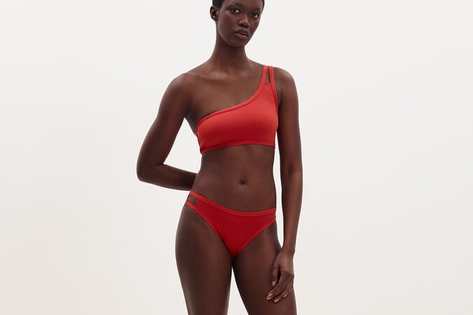 Connie Asymmetrisches Bustier Standardansicht 3 von 3