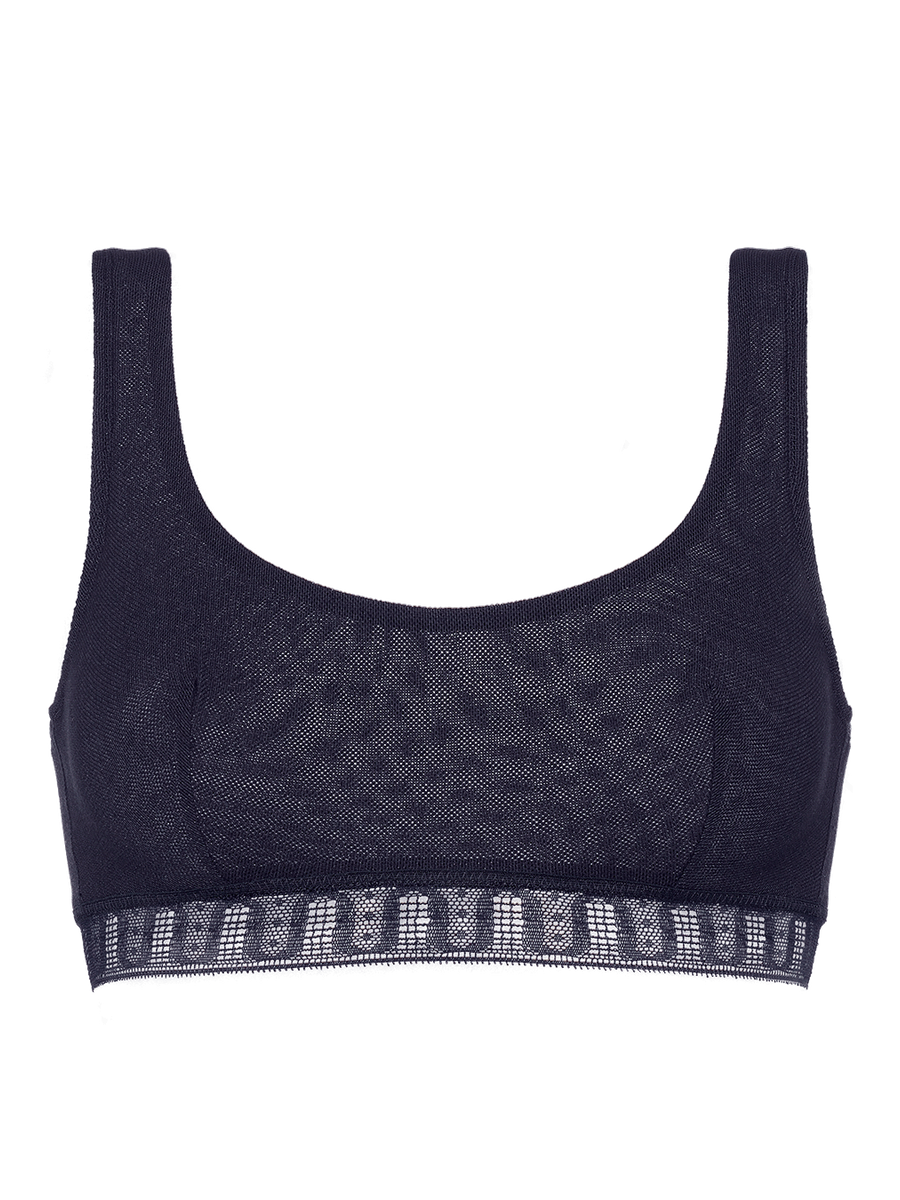 Chiffon Crop top bra standard view NaN