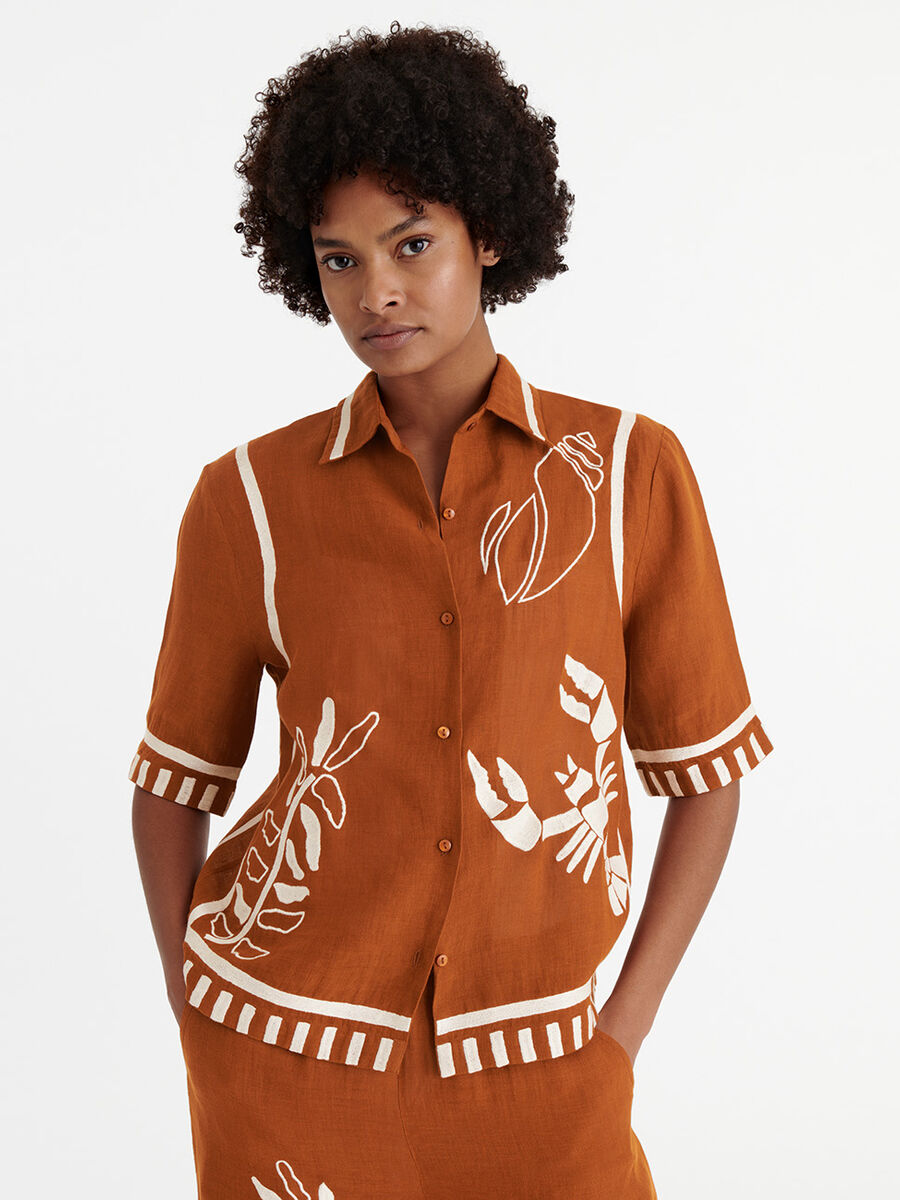 Crab Camisa Vista est&aacute;ndar NaN