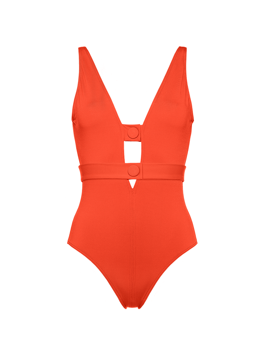 Exception V-neckline one-piece standard view NaN
