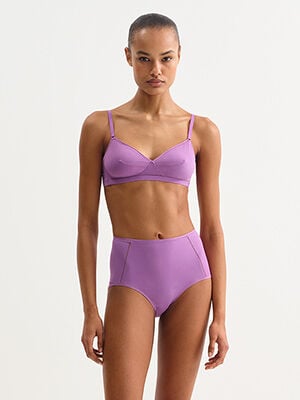 Brina soyeuse Slip a vita alta standard vista 3 su 3