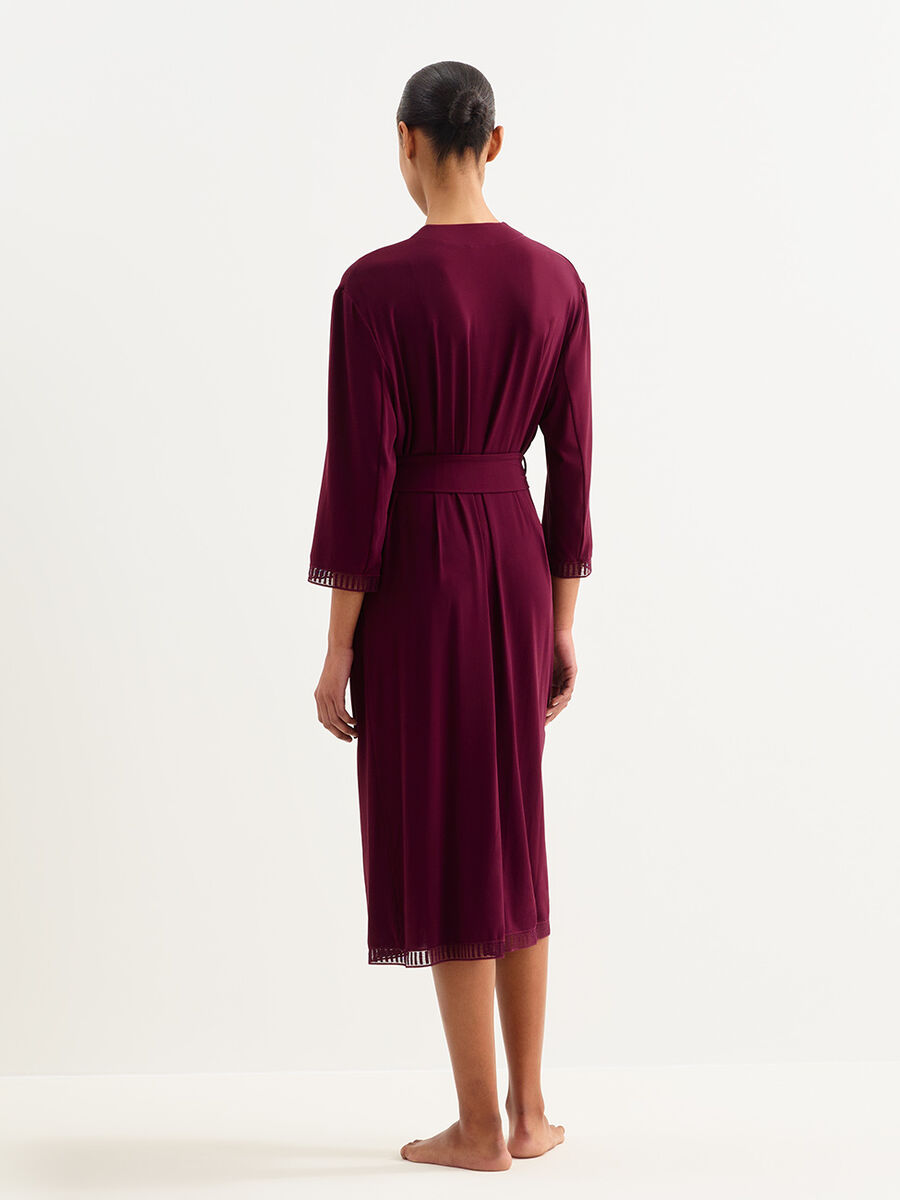 Violette graphique Long robe standard view �