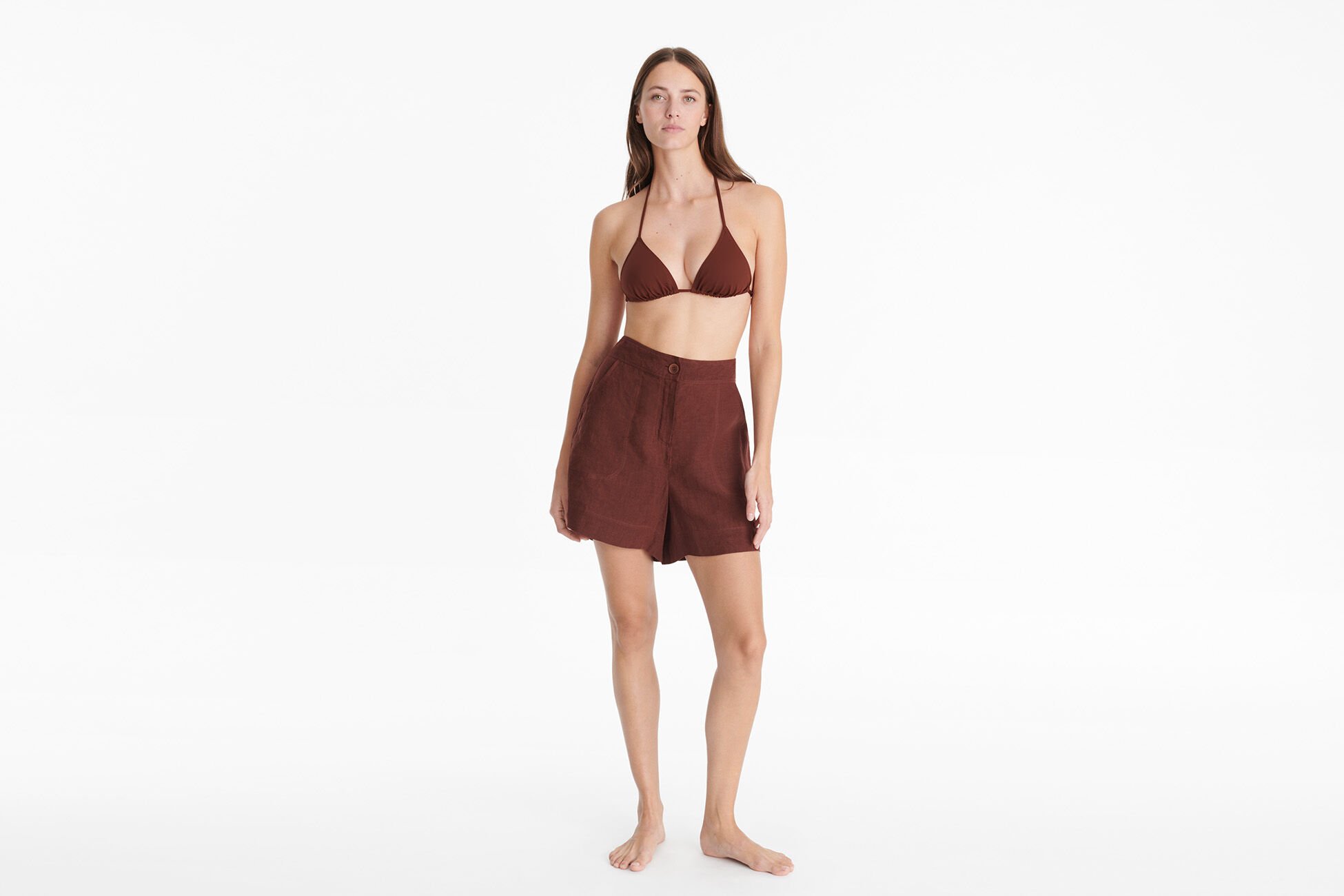 Correct Hoch geschnittene Shorts Standardansicht NaN