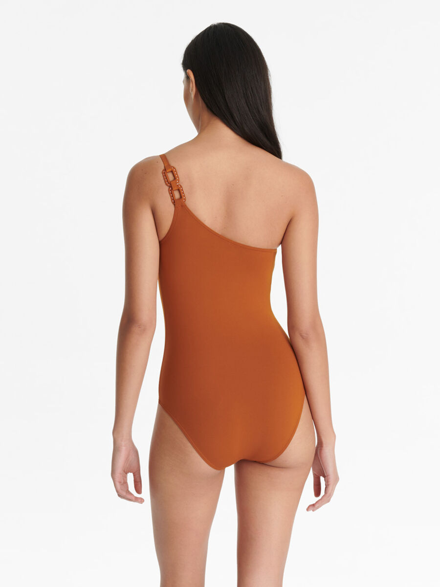 Plaisance One-shoulder one-piece standard view �