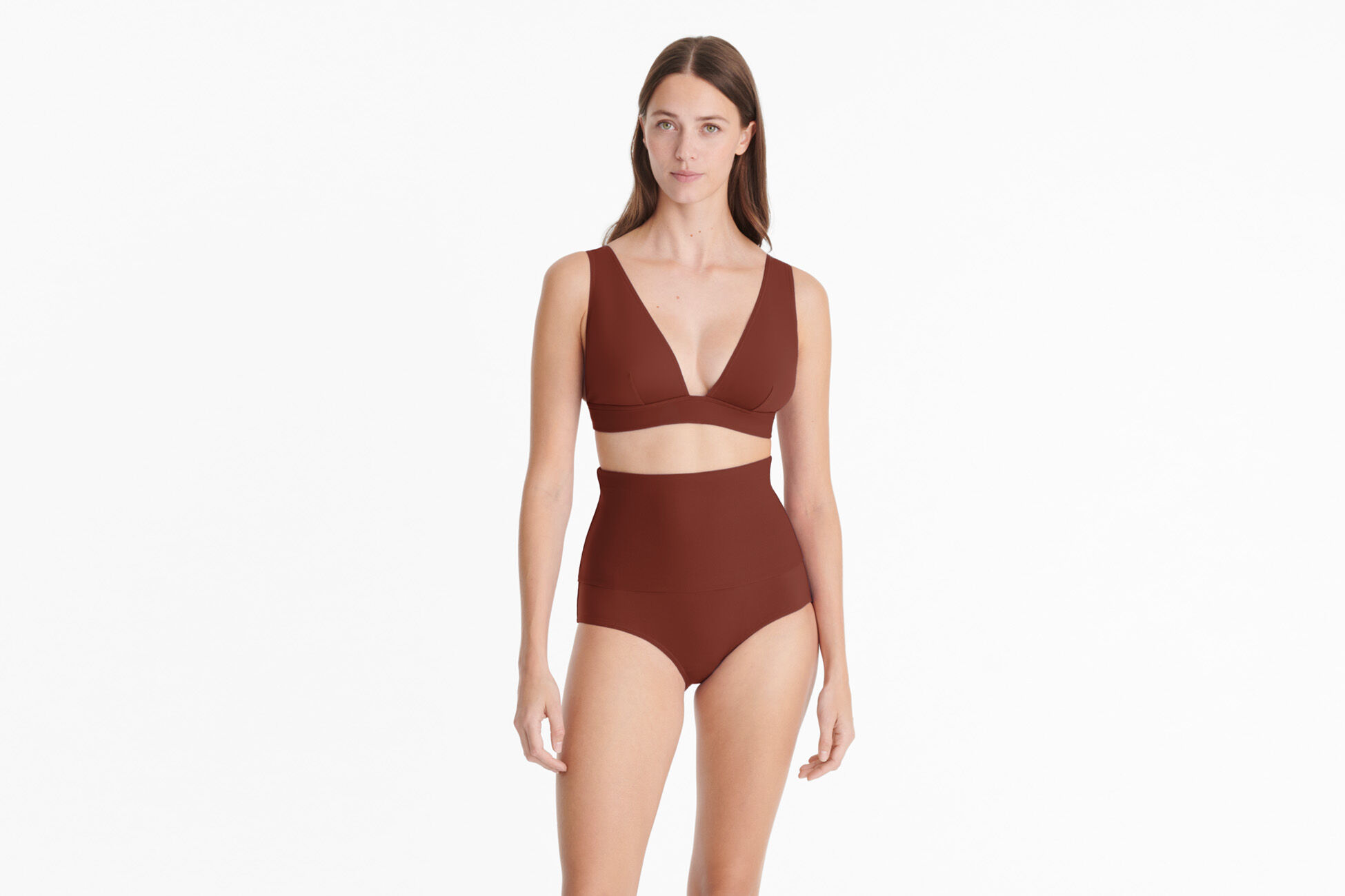 Chrome Full-cup triangle bikini top standard view NaN