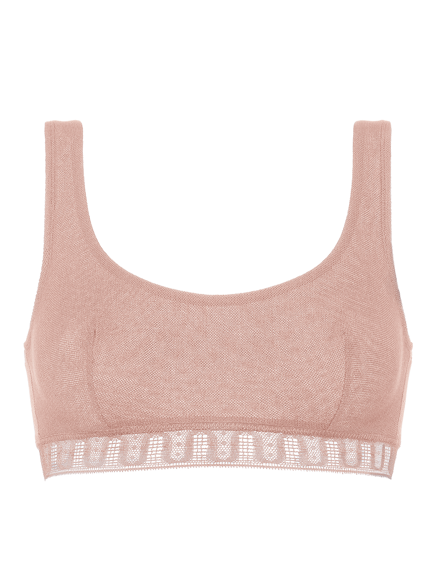Chiffon Crop top bra standard view NaN