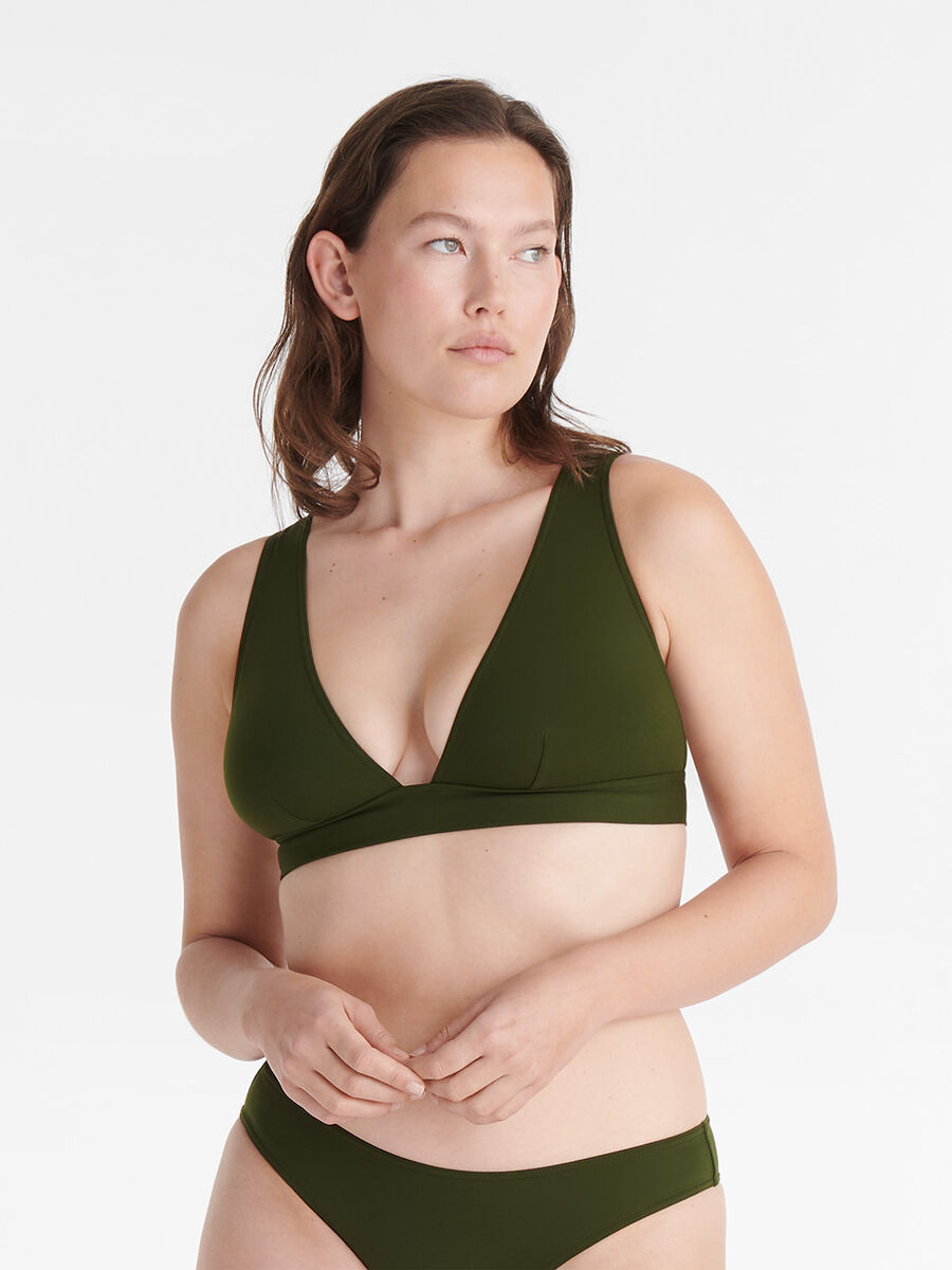 Chrome Full-cup triangle bikini top standard view NaN