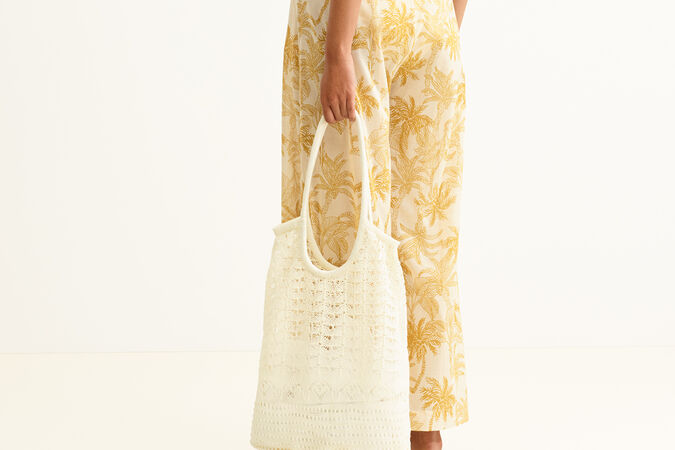 Ocre Bolso tipo tote Vista est&aacute;ndar 3 de 3