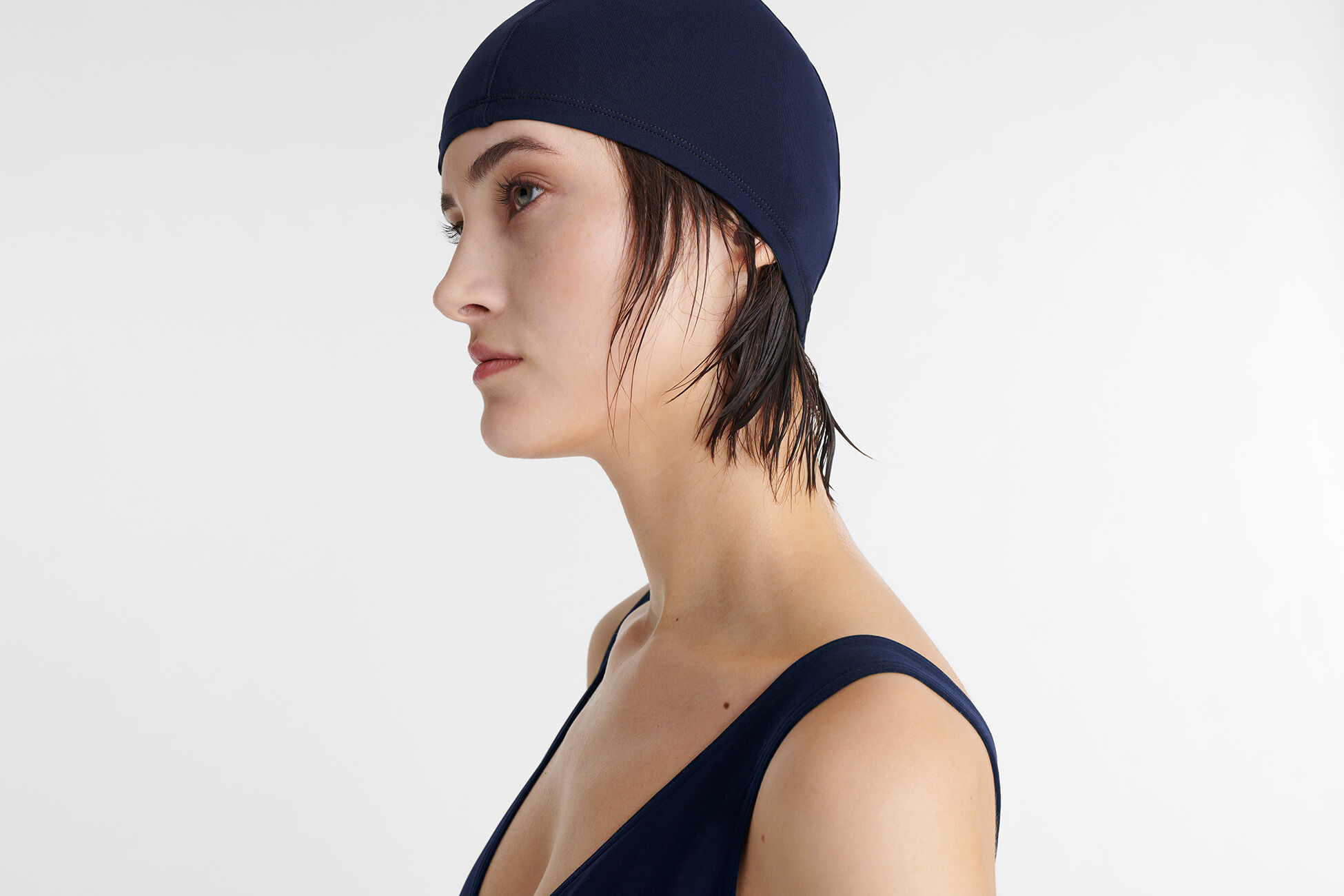 Swimmer Swimming cap standard view �
