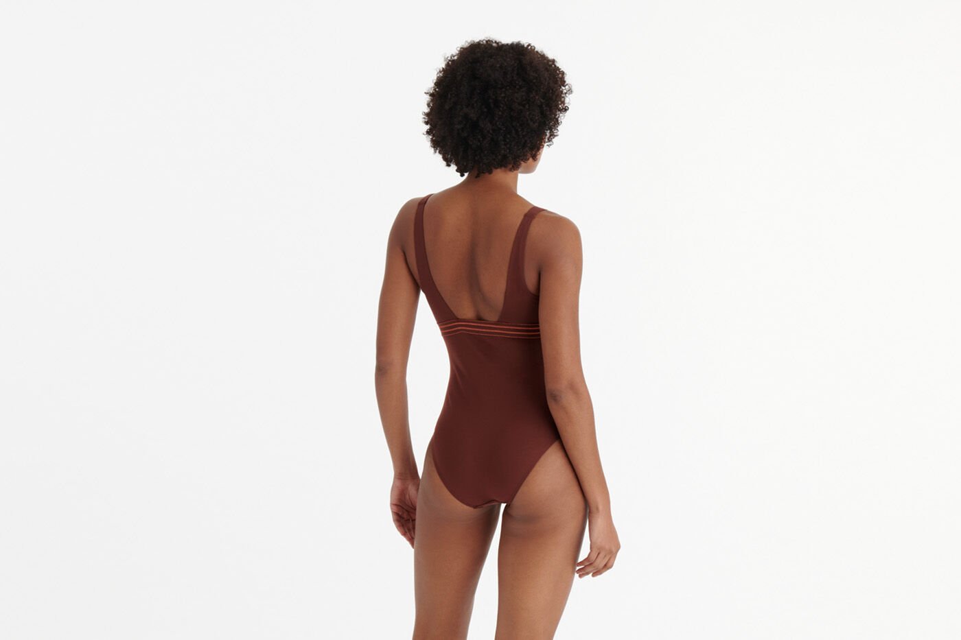 ワンピース水着 ERES Brown stretch nylon Sillage swimsuit (012517 TORTUE) Sillage Tank one-piece Tortue | ERES