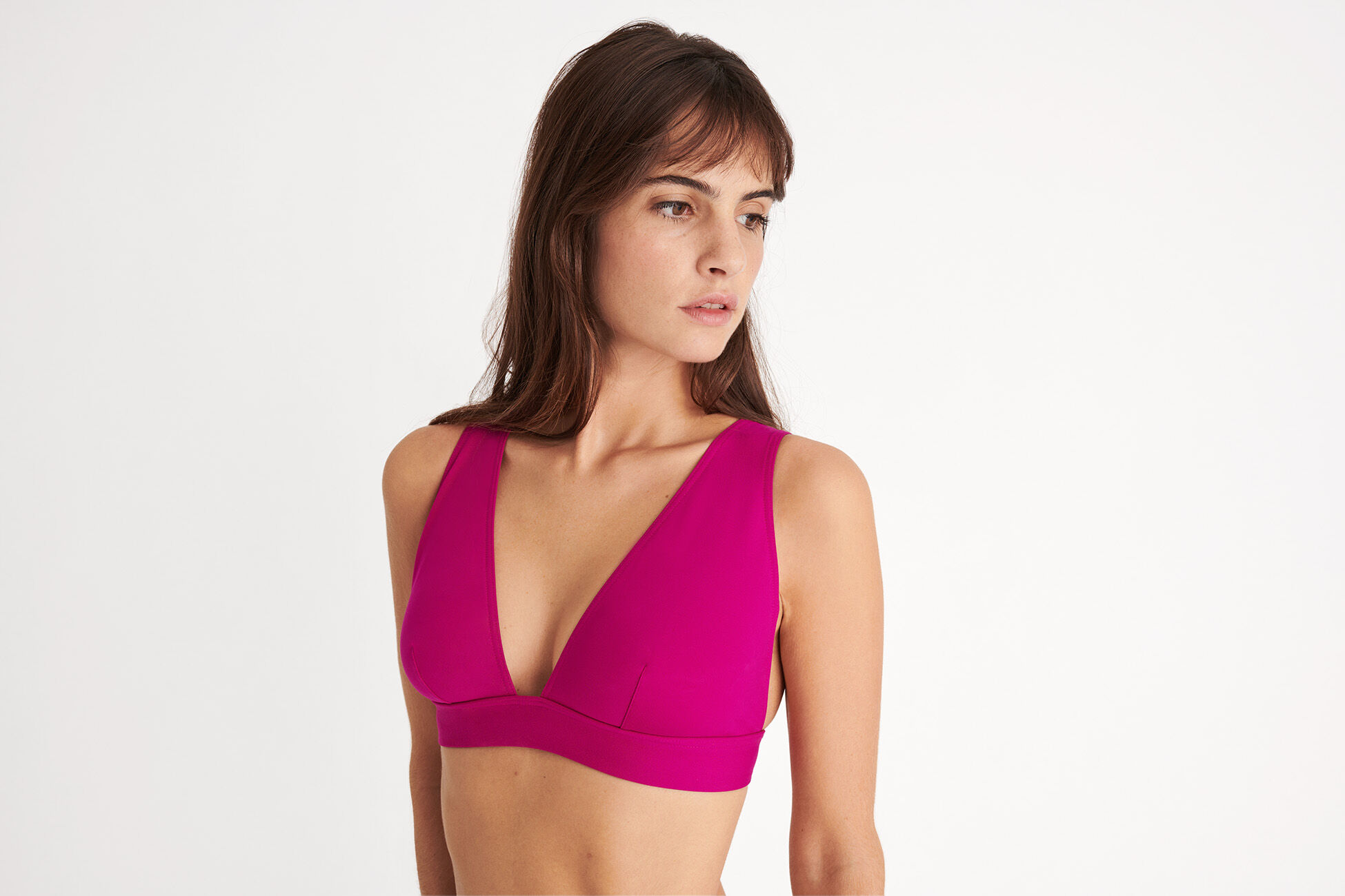 Chrome Full-cup triangle bikini top standard view NaN