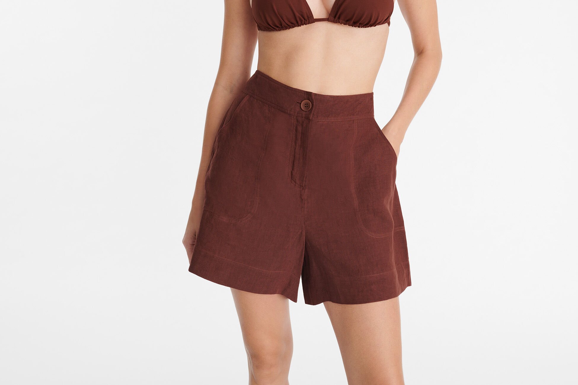 Correct Short taille haute vue standard NaN