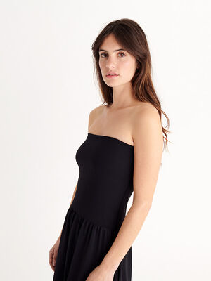 Oda Trägerloses langes Kleid Standardansicht 3