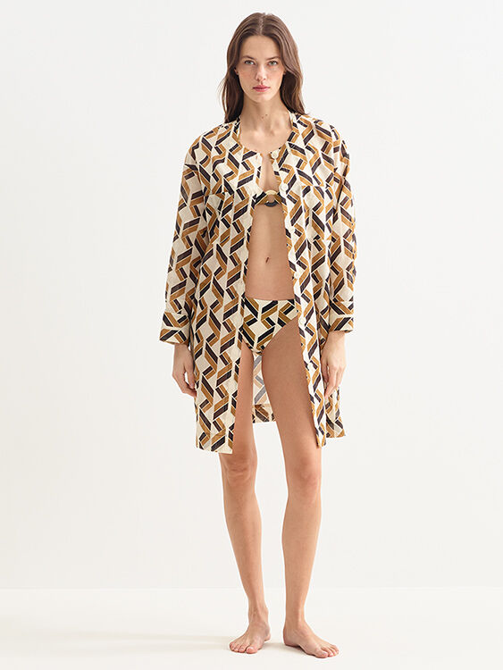 ワンピース ERES FW25 'Espace' dress (272530 IMPRIMESWIMNOIR) ワンピース ERES FW25 'Espace' dress (272530 IMPRIMESWIMNOIR