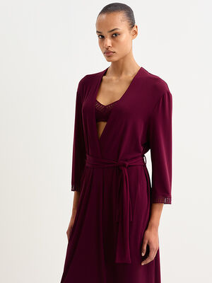 Violette graphique Long robe standard view 3