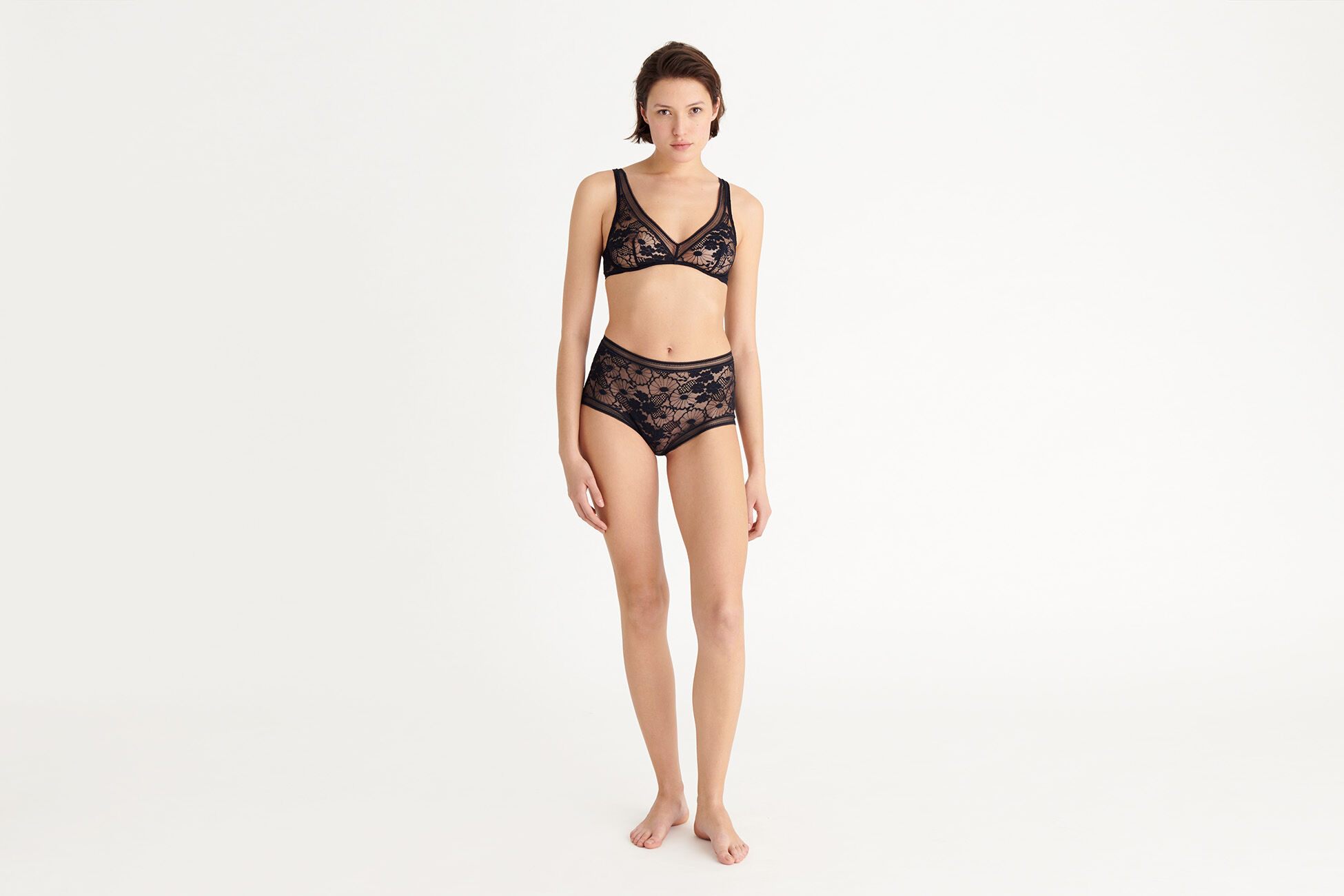 Millefleurs Reggiseno a triangolo con rinforzi standard vista NaN