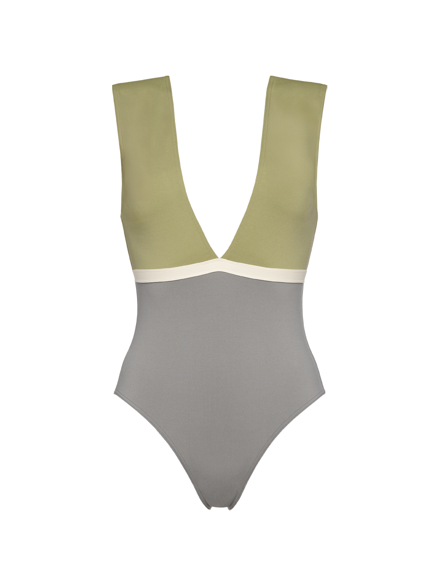Macadamia V-neck one-piece standard view 4 out of 6
