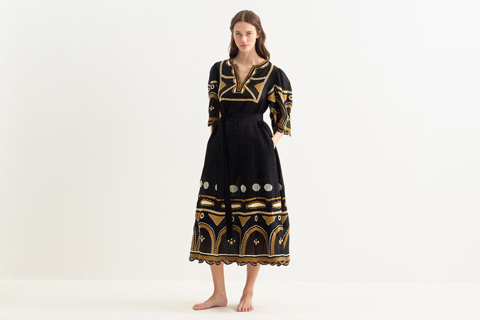 Ornement Langes Kleid Standardansicht 3