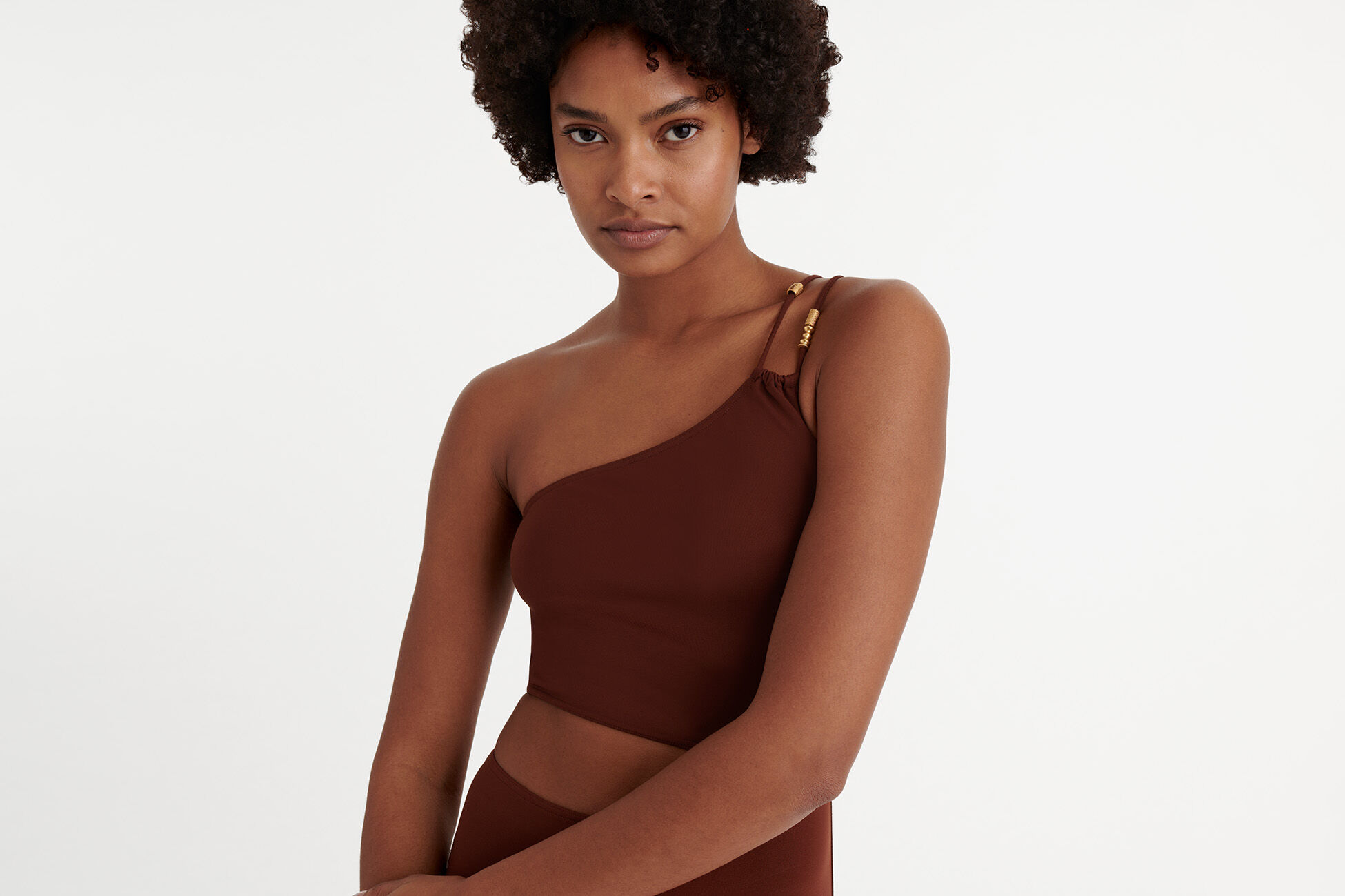 Ecume One-shoulder one-piece standard view �