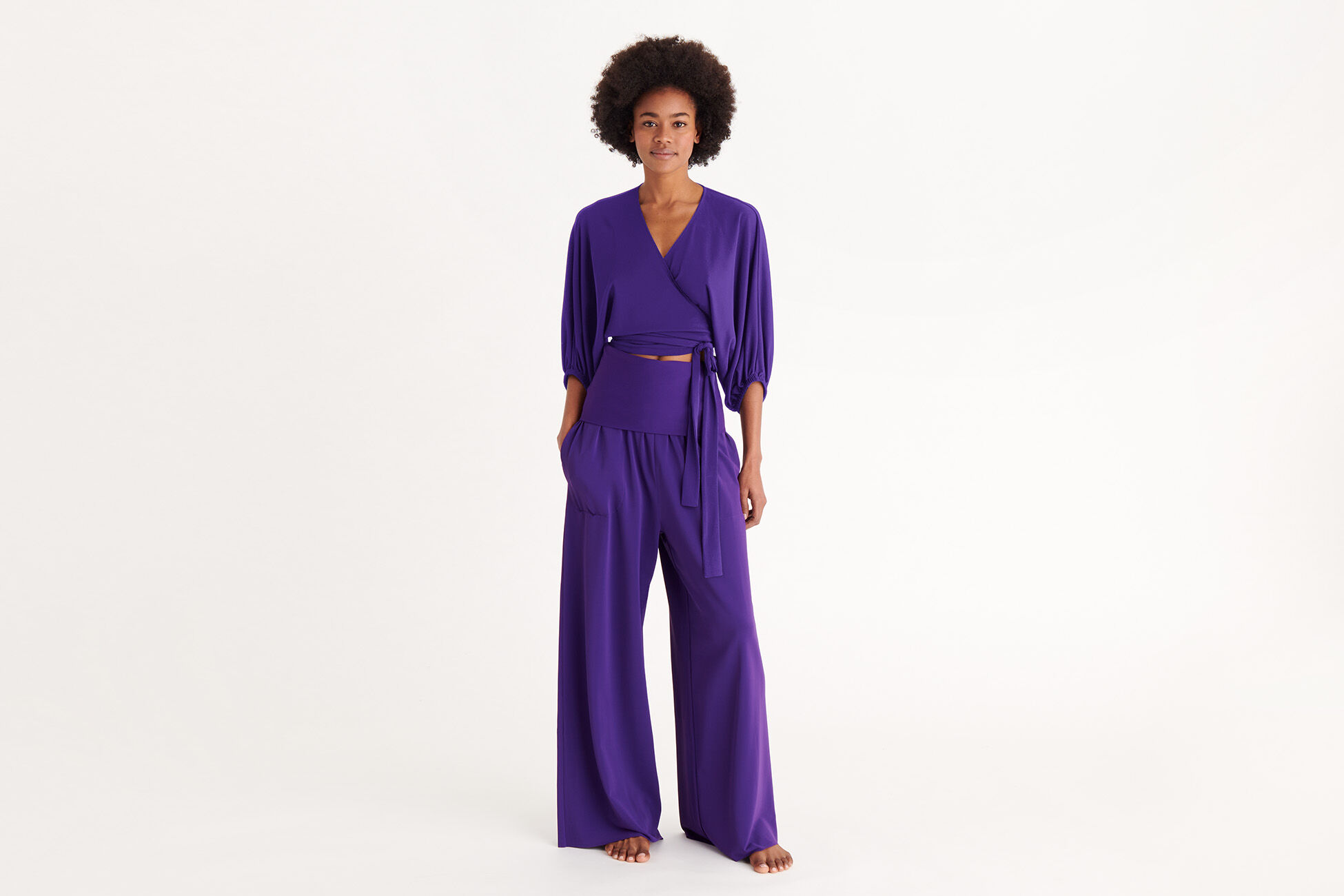 Nina Wrap-around top standard view NaN