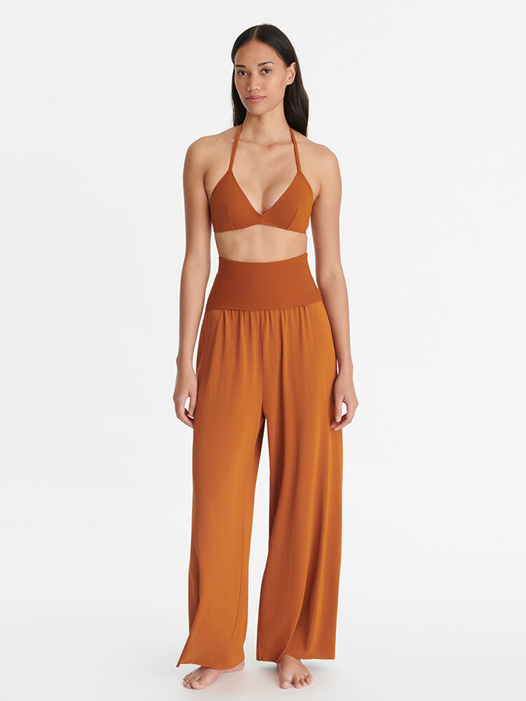 水着・ビーチグッズその他 ERES Women Beachwear 041401 01431 ECORCE E25 BROWN The Écorce color