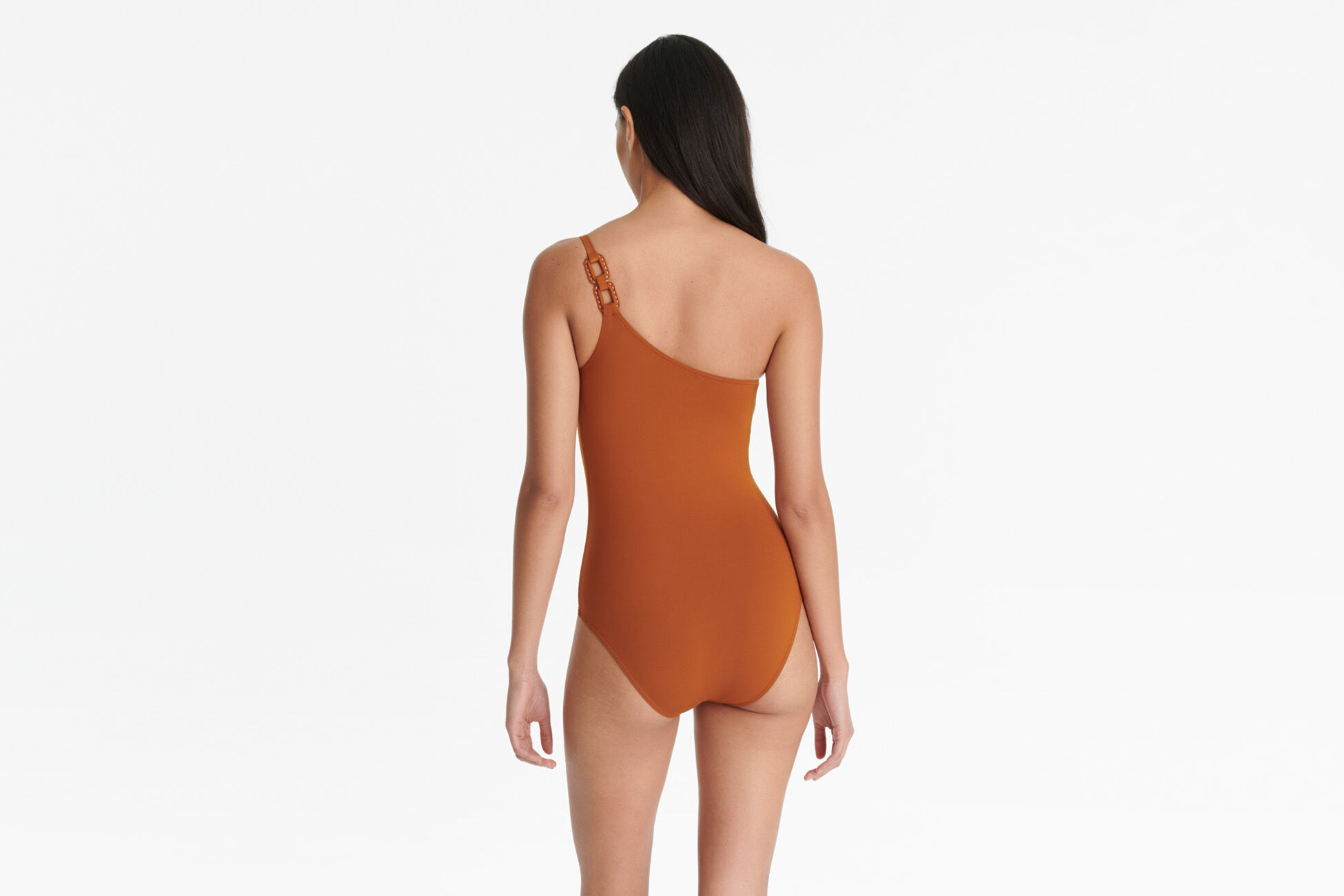 Plaisance One-shoulder one-piece standard view �