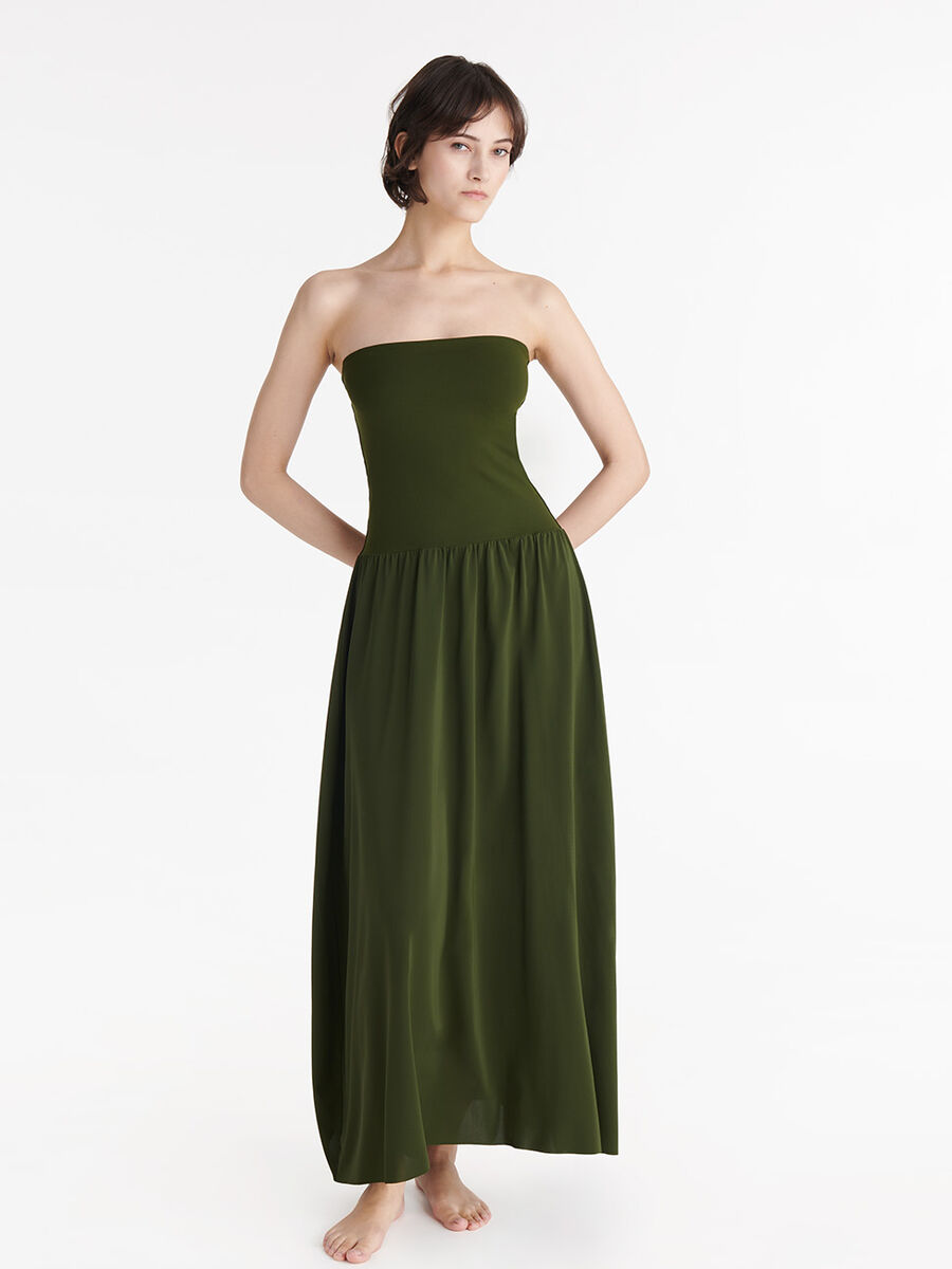 Oda Long bustier dress standard view �