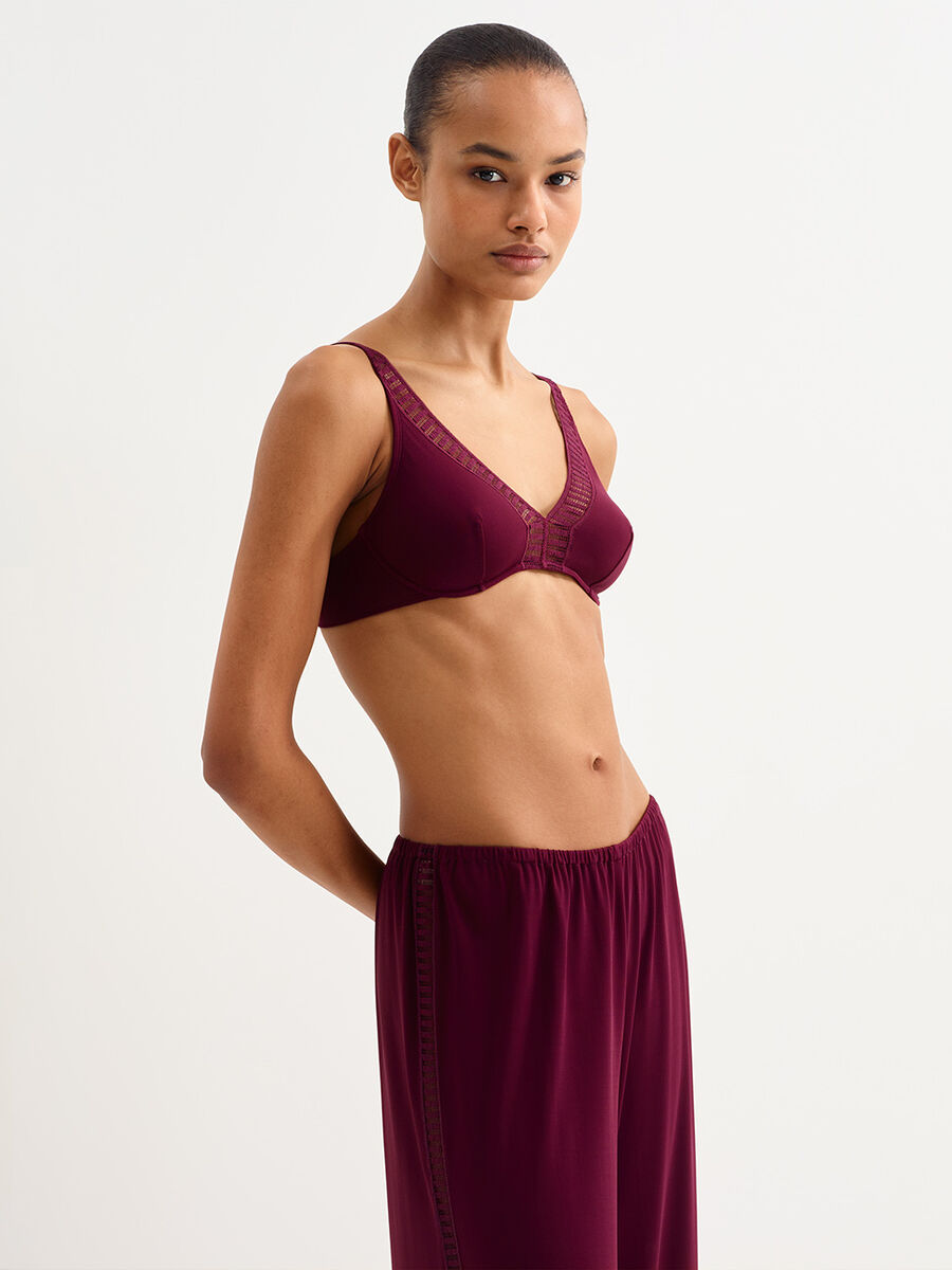  Val&eacute;rie graphique Underwire triangle bra standard view NaN