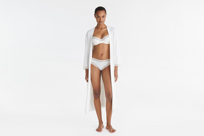 Violette graphique Long robe standard view 1 out of 3