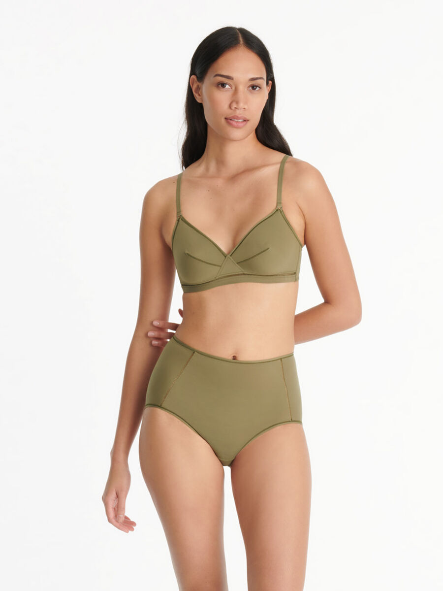 Brina soyeuse Slip a vita alta standard vista NaN