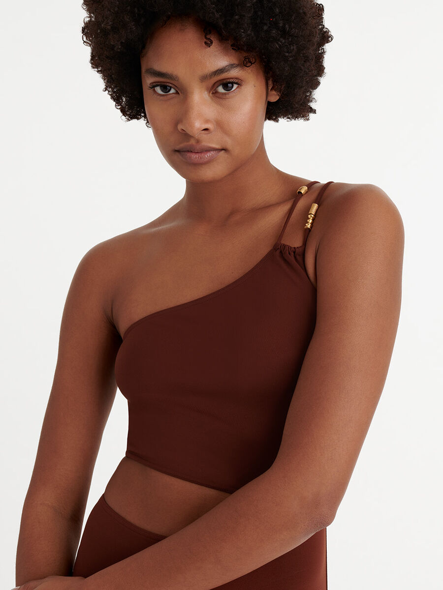 Ecume One-shoulder one-piece standard view �