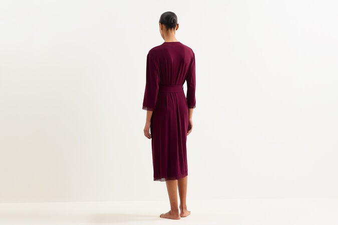 Violette graphique Long robe standard view 2