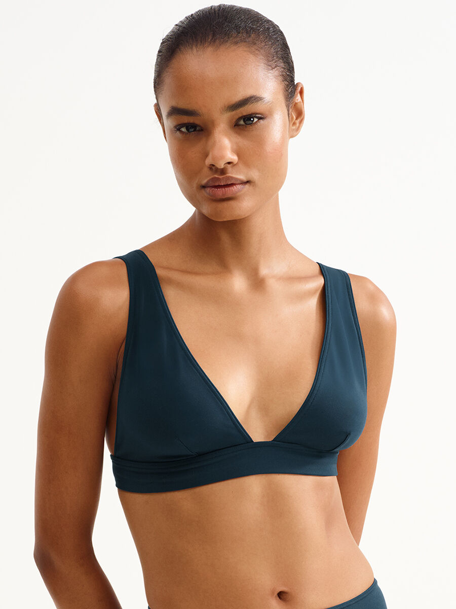 Chrome Full-cup triangle bikini top standard view NaN