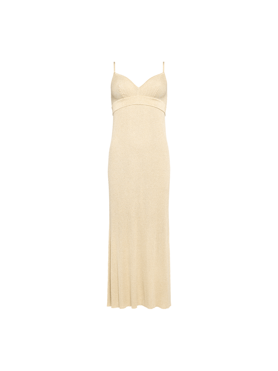 Gold Vestido largo Vista est&aacute;ndar NaN