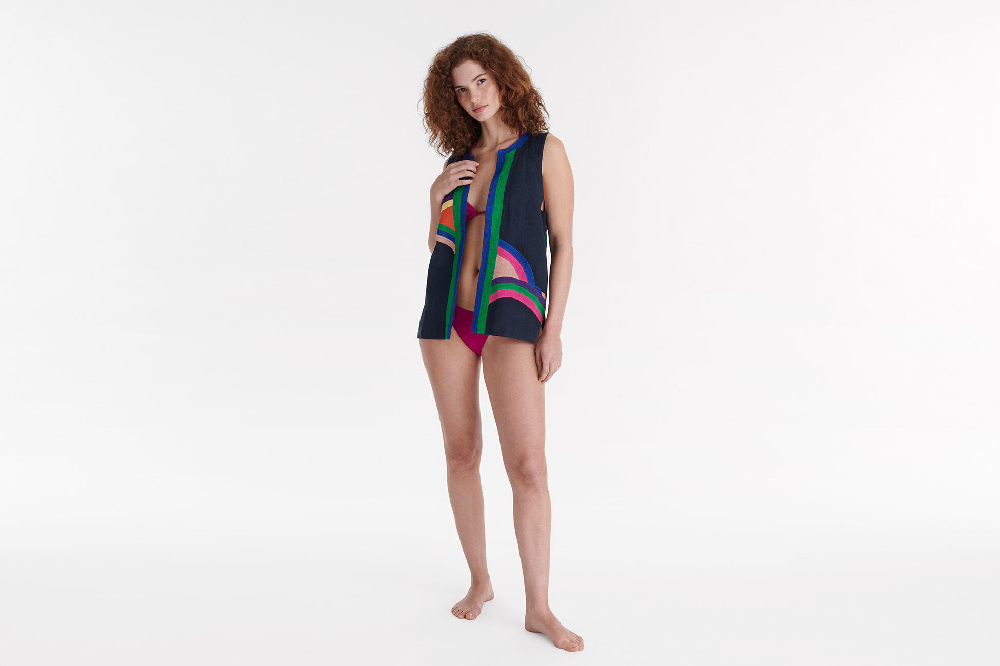 Paysage Sleeveless cardigan standard view NaN