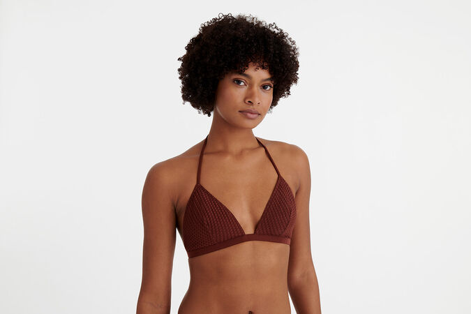 Extra Sujetador triangular con pinzas en el pecho Vista estándar 1